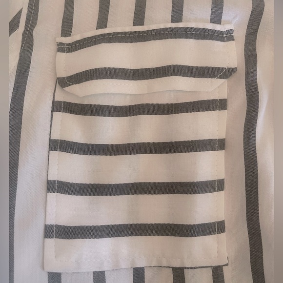 Two by Vince Conturo, Large, Gray/White Striped - Picture 2 of 5